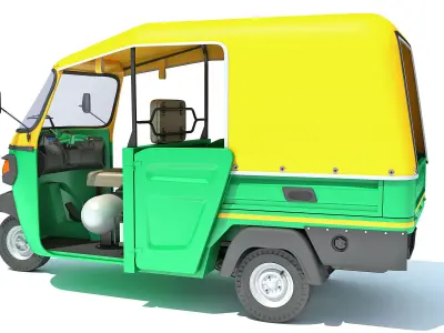 3 Wheeler Taxi Tuk Tuk 3D model