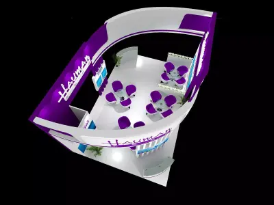 Exhibition - Area - 9X6-3DMAX2009-078 3D model
