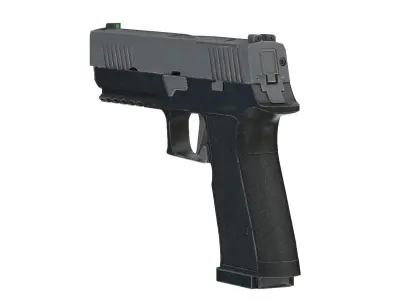 P320-XTEN Pistol Low Poly PBR Realistic Low-poly 3D model