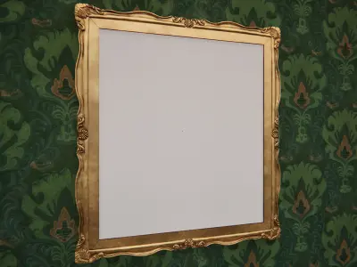 Victorian Picture Frames Low-poly 3D model