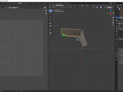 A game and animation ready gun Free low-poly 3D model