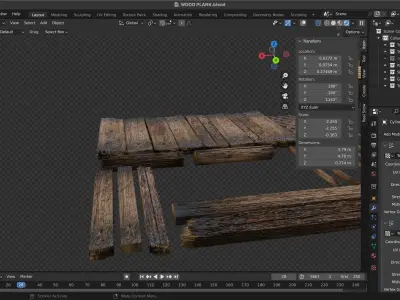 WOOD ASSETS Free 3D model