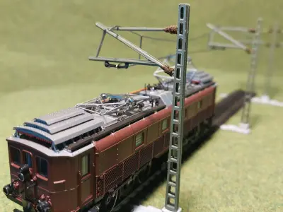 Catenery Poles Set C 1-87 FDM 3D print model