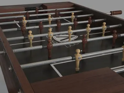 Williamsburg Foosball Table by Venture Shuffleboard 3D model