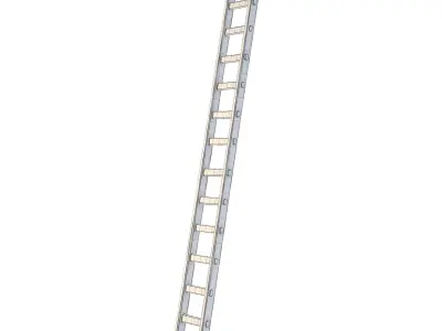 Old Wooden Ladder 3D model purchase