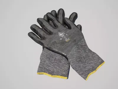 Working Gloves Low-poly 3D model