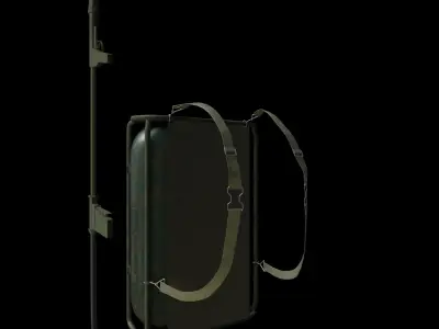 WW2 Flame Thrower LowPoly Free low-poly 3D model