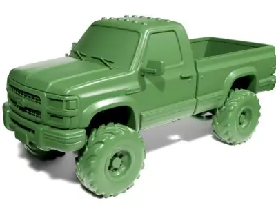 Off-road truck 3D print model