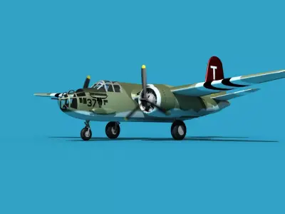 Douglas A-20E Havoc V03 3D model