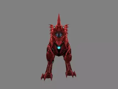 Mount - Dino Type 15 Low-poly 3D model