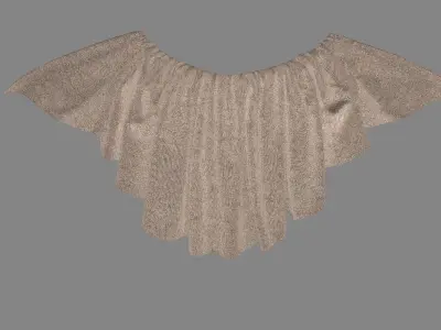 Dress collars scarves and necklaces decorated 3d models 3D model