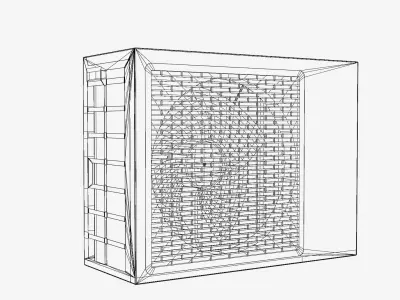 Air conditioner Outdoor Unit Condenser Unit Low-poly 3D model