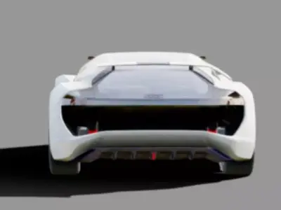 2018 Audi PB18 E-tron Concept THX  Free low-poly 3D model