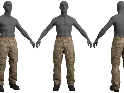 Emersongear G3 Tactical Combat Pants - Marvelous Designer 3D model