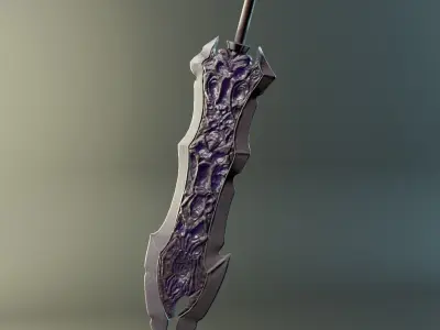 Darksiders sword of war Stylized Free low-poly 3D model