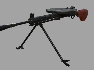 DP-28 Machine Gun 3D model