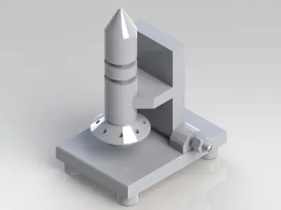 Base de Lanamento  Foguete Free 3D model