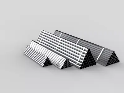 Industrial pipes 3D model purchase