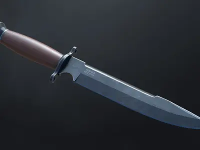 Military Knife DV-2 Low-poly 3D model