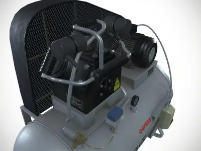 Air Compressor 3D model shop