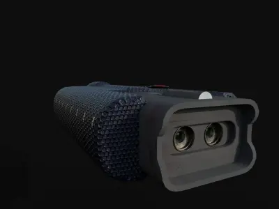 Military binocular pack  Low-poly 3D model