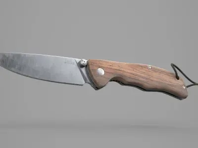 Game Ready Pocket Knife Low-poly 3D model