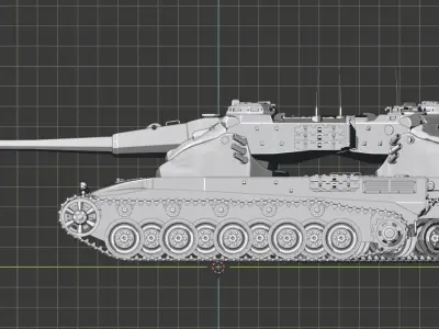 AMX 50B tanks 3D print model