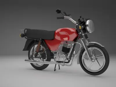 This Bajaj one of Indian motorcycle product 3D model