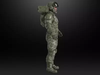Military Mech Pilot Free 3D print model