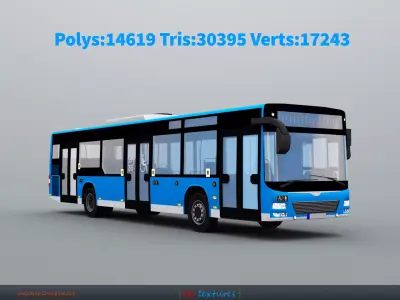 MAN Lion City Euro 6 Low-poly 3D model