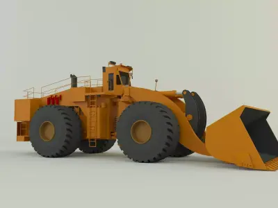 komatsun we2350 wheel loader 3D model