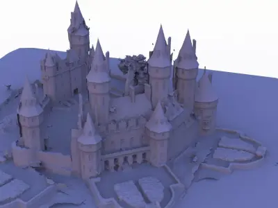 Manor House mansion 3D model