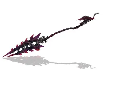 Bone Spear Low-poly 3D model