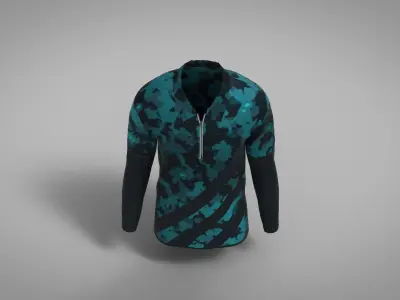 Military Outfit - T-shirt Low-poly 3D model buy
