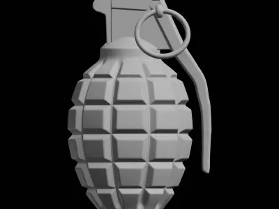Grenade 3D Print Model Weapon 3D print model