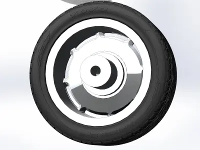 Wheels Raceline Tri-five 20inch for your scale model 3D print model