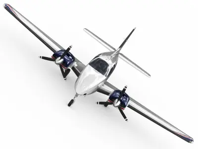 Beechcraft Baron G58 3D model purchase