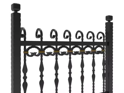 Metal Fence Ferforje 3D print model