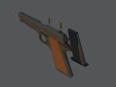 Colt 1911 Low-poly 3D model
