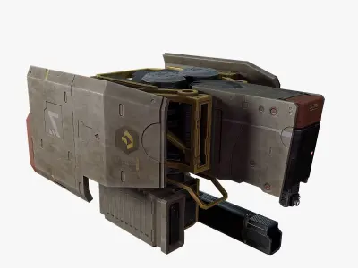 Drone Sci-fi Low-poly 3D model