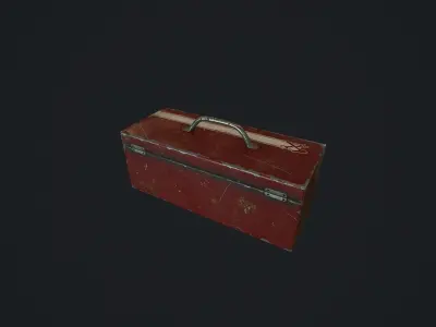 Toolbox pbr Low-poly 3D model