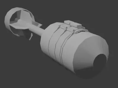 Bombs pack for DS2 downthrow FPV drone Low-poly 3D model