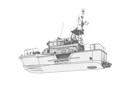 Rescue Boat 3D model by nsd7night