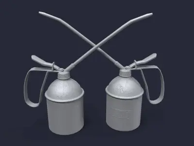 Oil Can Low-poly 3D model buy