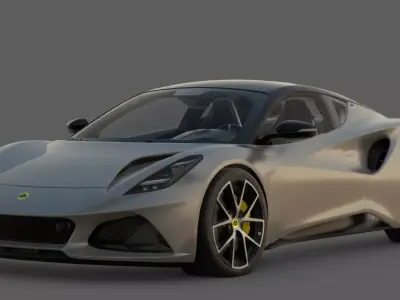 2022 Lotus Emira V6 3D Model The Final Lotus Combustion Soul Low-poly 3D model