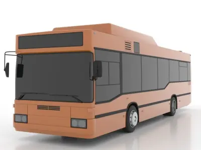 Mercedes-Benz O405N2K CNG Low Low-poly 3D model