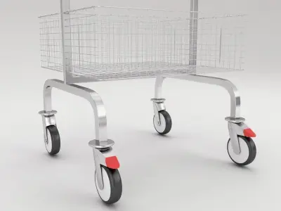 Shopping cart trolley 3d model 3D model