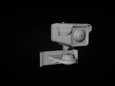 CCTV camera 3d model  Low-poly 3D model