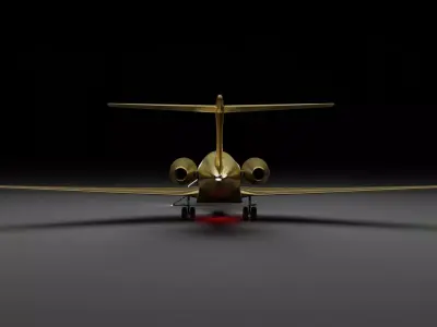 Gulfstream G700 Low-poly 3D model