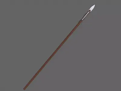 PBR Spear V1c Low-poly 3D model